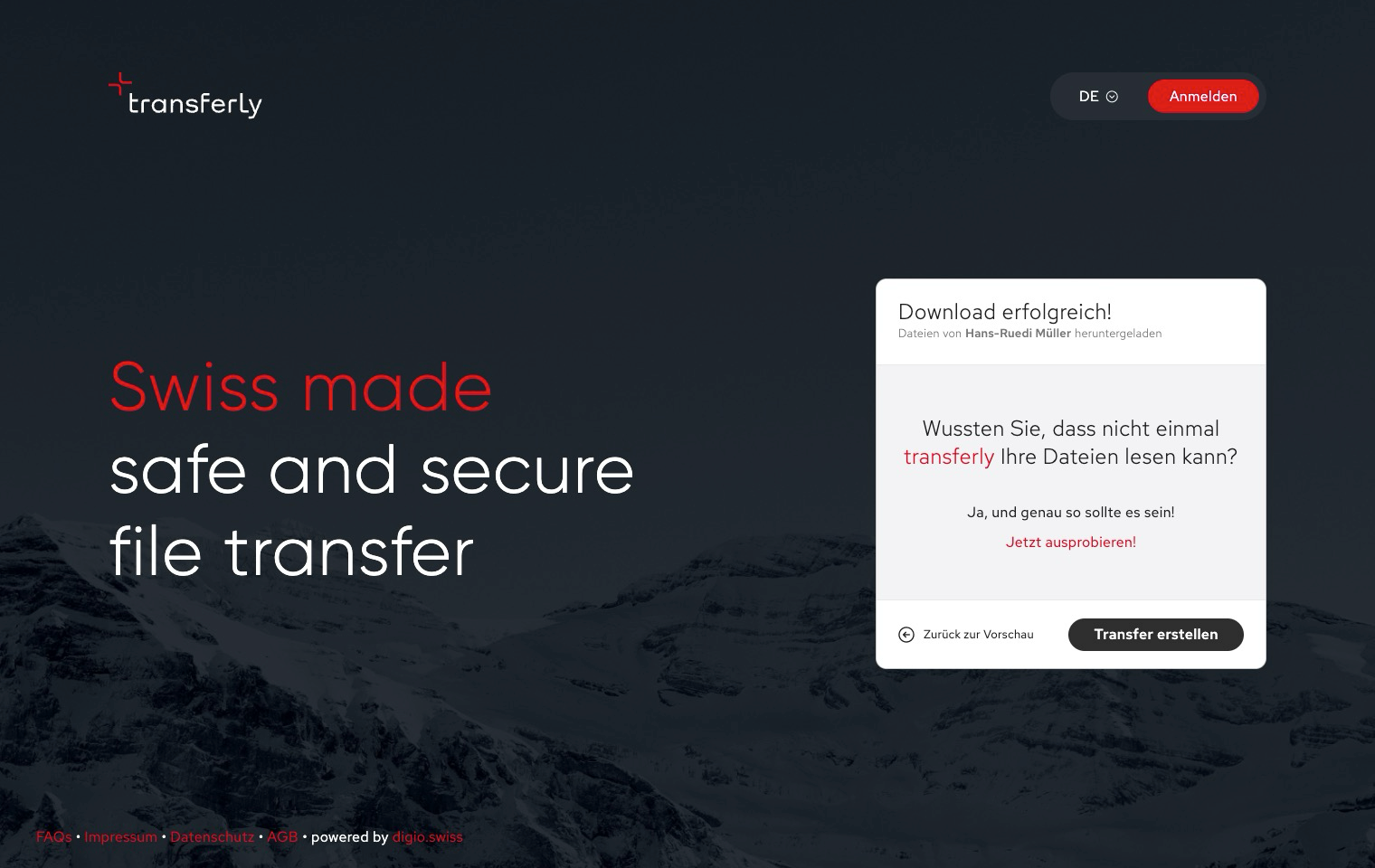 Daten werden heruntergeladen